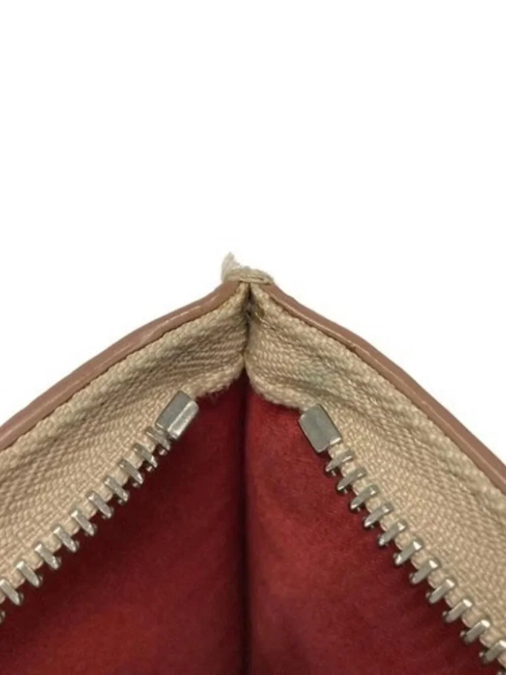 CHRISTIAN LOUBOUTIN Loubi Clutch Pink Beige Leather Clutch  display picture 1